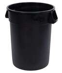 Carlisle Trash Can, 32 Gallon, Black, Polyethylene, Carlisle 34103203