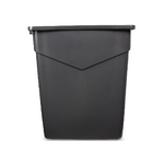 Carlisle Waste container, 15 Gal, Rectangular, Gray, Plastic, Trimline, Carlisle Food Service 34201523
