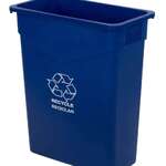 Carlisle Waste container, Trimline, Recycle, 23 gal, Blue, Rectangular, Plastic, Carlisle 342023REC14