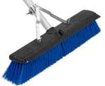 Carlisle Push Broom, 18", Blue, Plastic, Carlisle 3621961814