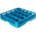 Carlisle Dishwasher Rack, Full Size, 20 Compartment, Blue, Carlisle RC2014