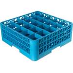 Carlisle Dishwasher Glass Rack, Full Size, Blue, 25 Compartment w/ 2 Extenders, Carlisle RG25-214