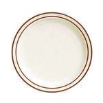 Tuxton China China Plate, 9", Flat, Narrow Rim, Speckle, 24/Case