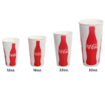 Cold Cup, 16 oz, "Coke" Print, Paper, Karat, LOLLICUP  LOLC-KCP16 (COKE)