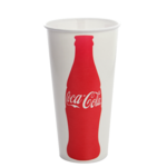 Cold Cup, 22 oz, "Coke" Print, Paper, (100/Case), Karat C-KCP22 (COKE)