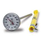 COMPONENT DESIGN NORTHWEST Dial Thermometer, 5.5", Yellow, Stainless Steel, 0 to 220°F, CDN IRT220