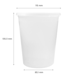 Container, 32 oz, Clear, Polypropylene, With Lid, (240/Case), Karat FP-IMDC32-PP