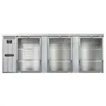 Continental Refrigerator BB90NSSGD Back Bar Cabinet, Refrigerated