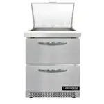 Continental Refrigerator D27N12M-FB-D Refrigerated Counter, Mega Top Sandwich / Salad Un