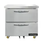 Continental Refrigerator D32N-U-D Refrigerator, Undercounter, Reach-In