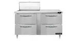 Continental Refrigerator D60N12M-D Refrigerated Counter, Mega Top Sandwich / Salad Un