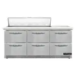 Continental Refrigerator D72N12C-FB-D Refrigerated Counter, Sandwich / Salad Unit