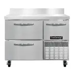 Continental Refrigerator FA43NBS-D Freezer Counter, Work Top