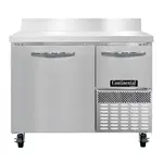 Continental Refrigerator FA43SNBS Freezer Counter, Work Top