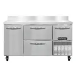 Continental Refrigerator FA60SNBS-D Freezer Counter, Work Top