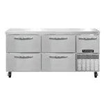 Continental Refrigerator FA68N-D Freezer Counter, Work Top
