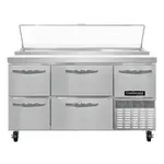 Continental Refrigerator PA60N-D Refrigerated Counter, Pizza Prep Table