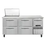 Continental Refrigerator RA68N12M-D Refrigerated Counter, Mega Top Sandwich / Salad Un