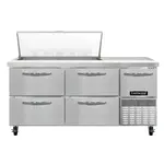 Continental Refrigerator RA68N18M-D Refrigerated Counter, Mega Top Sandwich / Salad Un