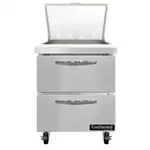Continental Refrigerator SW27N12M-D Refrigerated Counter, Mega Top Sandwich / Salad Un