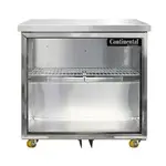 Continental Refrigerator SW32NGD-U Refrigerator, Undercounter, Reach-In
