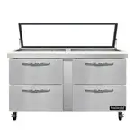 Continental Refrigerator SW60N24M-HGL-D Refrigerated Counter, Mega Top Sandwich / Salad Un