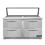 Continental Refrigerator SW60N24M-HGL-FB-D Refrigerated Counter, Mega Top Sandwich / Salad Un