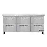 Continental Refrigerator SW72N-D Refrigerated Counter, Work Top
