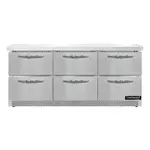 Continental Refrigerator SW72N-FB-D Refrigerated Counter, Work Top