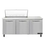 Continental Refrigerator SW72N18M Refrigerated Counter, Mega Top Sandwich / Salad Un