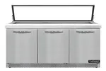 Continental Refrigerator SW72N30M-HGL-FB Refrigerated Counter, Mega Top Sandwich / Salad Un
