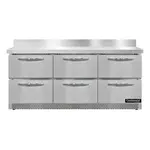 Continental Refrigerator SW72NBS-FB-D Refrigerated Counter, Work Top