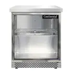 Continental Refrigerator SWF27NGD-FB Freezer Counter, Work Top