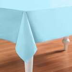 CONVERTING Table Cover, 54" x 108", Pastel Blue, Plastic, Creative Converting 013025