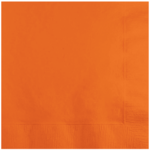 CONVERTING Beverage Napkin, 10" x 10", Sunkissed Orange, Paper, 2 Ply, (50/Pack) Creative Converting 139352154