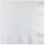 CONVERTING Beverage Napkin, 10" x 10", White, Paper, 2 Ply, (200/Pack) Creative Converting 259000