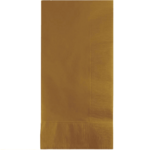 CONVERTING Dinner Napkin, 16" x 16", Gold, Paper, 2 Ply, (100/Pack) Creative Converting 273276