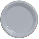 CONVERTING Plate, 9", Silver, Plastic, (20/Pack) Creative Converting 28106021