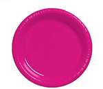 CONVERTING Plate, 9", Hot Pink (Magenta), Plastic, (20/Pack) Creative Converting 28177021