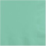 CONVERTING Beverage Napkin, 10" x 10", Mint Green, Paper, 2 Ply, (50/Pack) Creative Converting 318891