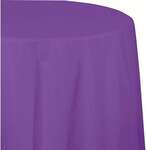 CONVERTING Table Cover, 82", Amethyst, Plastic, Round Creative Converting 318932