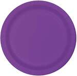CONVERTING Plate, 7", Amethyst, Paper, (24/Pack) Creative Converting 318933