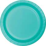 CONVERTING Plate, 7", Teal Lagoon, Paper, (24/Pack),Creative Converting 324766