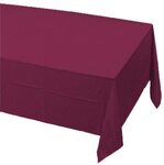 CONVERTING Table Cover, 54" x 108", Burgundy, Plastic, Creative Converting 72-3122