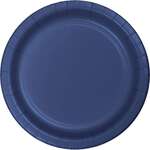 CONVERTING Plate, 7", Navy Blue, Paper, (24/Pack) Creative Converting 791137B