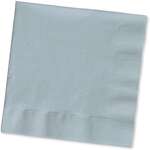 CONVERTING Beverage Napkin, 10" x 10", Silver, 2 Ply, (50/Pack), Creative Converting 80-3281B