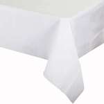 CONVERTING Table Cover, 50" x 108", White, Better than Linen, Creative Converting 813272
