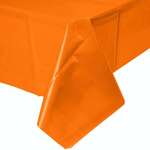 CONVERTING Table Cover, 54" x 108", Sun kissed Orange, Plastic, Creative Converting 1192