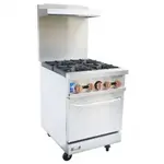 Copper Beech CBR-4 Range, 24" Restaurant, Gas