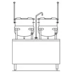 Crown DMT-10-10 Kettle Cabinet Assembly, Direct-Steam